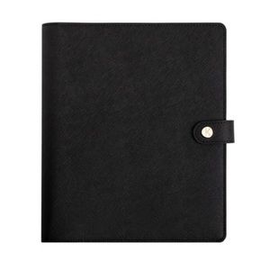 KIKKI.K TEXTURED LEATHER PLANNER LARGE (A5) BLACK